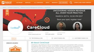 
                            11. 82 Customer Reviews & Customer References of CareCloud ...