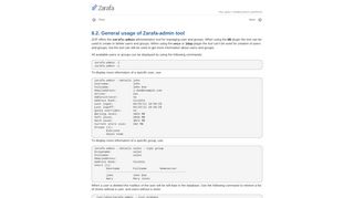 
                            2. 8.2. General usage of Zarafa-admin tool - Documentation