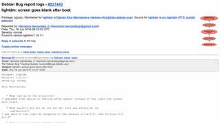 
                            1. #827443 - lightdm: screen goes blank after boot - Debian Bug report ...
