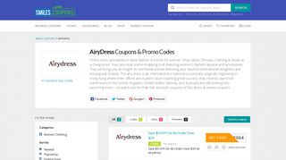 
                            7. 85% Off AiryDress Coupons - Smiles Coupons