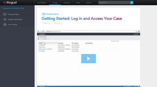
                            11. (8.6-1.1) Getting Started: Log in and Access Your Case | Ringtail E ...