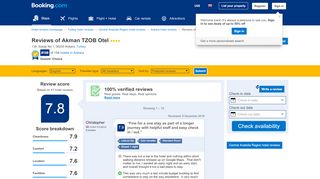
                            11. 86 Verified Hotel Reviews of Akman TZOB Otel | Booking.com