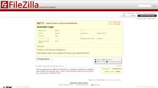 
                            2. #8711 (Automatic Login) – FileZilla