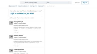 
                            7. 88 Thermo Fisher Scientific jobs in India - LinkedIn