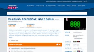 
                            9. 888 Casino | 20€ Bonus senza deposito e 500€ di Bonus! - Slot Machine