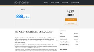 
                            12. 888 Poker Bewertung und Analyse des Online-Anbieters » PokerOlymp
