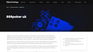 
                            9. 888poker UK Review & Best Sign-Up Offer | Top Deposit Code