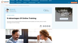 
                            8. 9 Advantages Of Online Training - eLearning Industry