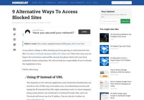 
                            8. 9 Alternative Ways To Access Blocked Sites - Hongkiat