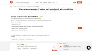 
                            13. 9 Alternatives to Pixabay for Photoshop & Microsoft Office | Product Hunt