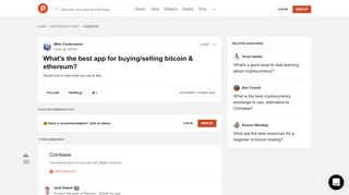 
                            13. 9 best apps to buy and sell Bitcoin & Ethereum | Product Hunt