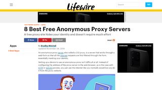 
                            7. 9 Best Free Proxy Servers for Anonymous Web Surfing - Lifewire