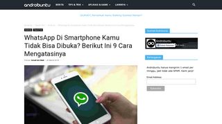 
                            10. 9 Cara Mengatasi WhatsApp Tidak Bisa Dibuka Di Android