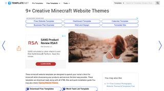 
                            3. 9+ Creative Minecraft Website Themes & Templates | Free & Premium ...