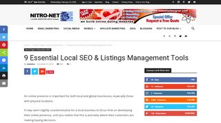 
                            10. 9 Essential Local SEO & Listings Management Tools - Nitro-Net.com
