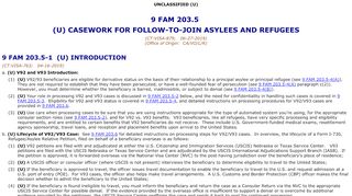 
                            9. 9 FAM 203.5 (U) CASEWORK FOR FOLLOW-TO-JOIN ASYLEES AND ...