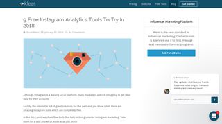 
                            13. 9 Free instagram Analytics Tools To Try in 2018