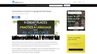 
                            3. 9 Great Places to Practice a Language With Real People