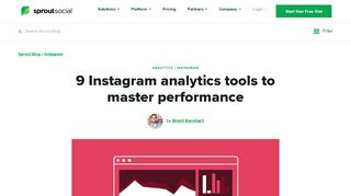 
                            9. 9 Instagram analytics tools to help you crush it in 2019 | Sprout Social