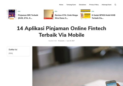 
                            7. 9 Pinjaman Online Fintech Terbaik Melalui Aplikasi Mobile