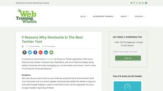 
                            6. 9 Reasons Why Hootsuite Is The Best Twitter Tool | Web Training ...