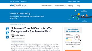 
                            11. 9 Reasons Your AdWords Ad Was Disapproved – And How to Fix It ...