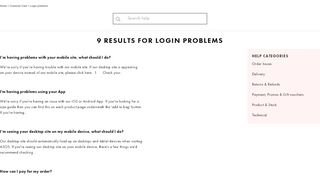 
                            2. 9 Results for login problems - ASOS | Shop women's fashion & men's ...