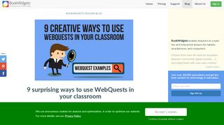 
                            11. 9 surprising ways to use WebQuests in your classroom - BookWidgets