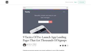 
                            3. 9 Tactics Of Pre-Launch App Landing Pages That Get Thousands Of ...