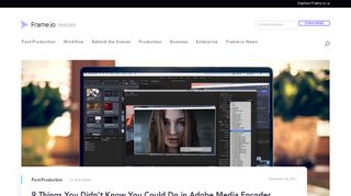 
                            13. 9 Things You Didn't Know You Could Do in Adobe Media Encoder