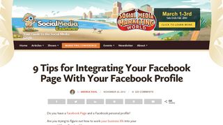 
                            13. 9 Tips for Integrating Your Facebook Page With Your ...