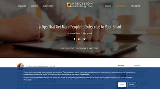 
                            7. 9 Tips That Get More People to Subscribe to Your Email