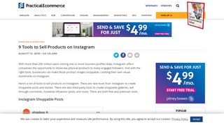 
                            8. 9 Tools to Sell Products on Instagram | Practical Ecommerce