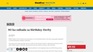 
                            11. 90 ka sultada sa Birthday Derby - SUNSTAR