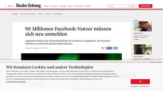 
                            9. 90 Millionen Facebook-Nutzer müssen sich neu anmelden - Digital ...