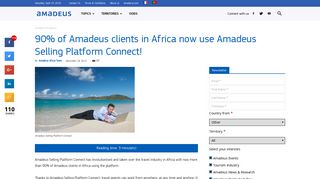 
                            9. 90% of Amadeus clients in Africa now use Amadeus Selling Platform ...