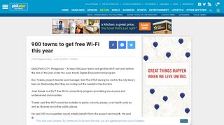 
                            10. 900 towns to get free Wi-Fi this year | Philstar.com