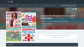 
                            7. 904TIX | Jacksonville Magazine Food Lover's Subscription