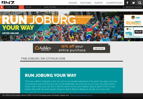 
                            9. 947 - Events - FNB Joburg 10K CityRun 2018