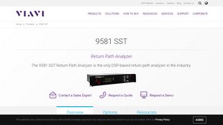 
                            11. 9581 SST | Return Path Analyzer - VIAVI Solutions Inc.