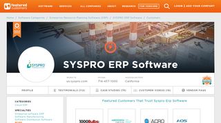 
                            7. 96 Companies that are using SYSPRO ERP Software Enterprise ...