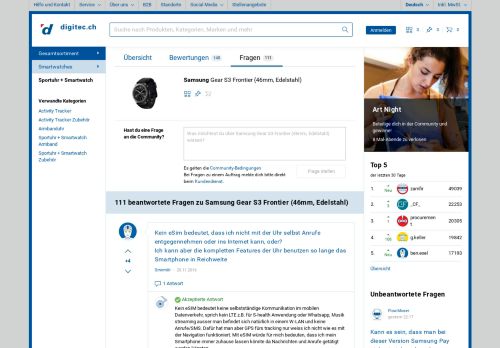 
                            11. 99 beantwortete Fragen zu Samsung Gear S3 Frontier (46mm ...