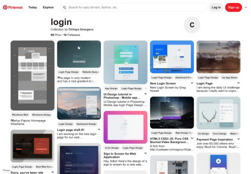 
                            6. 99 Best login images | Login page design, UI Design, Design web
