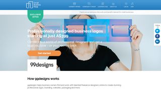 
                            9. 99 designs - Small Business First