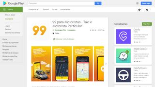 
                            6. 99 para Motorista - dirigir carro particular – Apps no Google Play