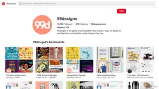 
                            9. 99designs (99designs) on Pinterest