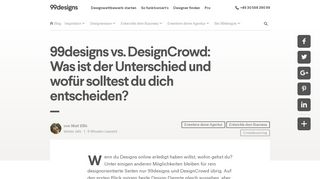 
                            5. 99designs vs. DesignCrowd: Was ist der Unterschied und wofür ...