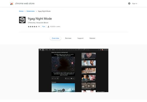 
                            12. 9gag Night Mode - Google Chrome