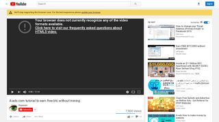 
                            6. A-ads.com tutorial to earn free btc without mining - YouTube