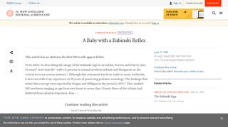 
                            6. A Baby with a Babinski Reflex | NEJM